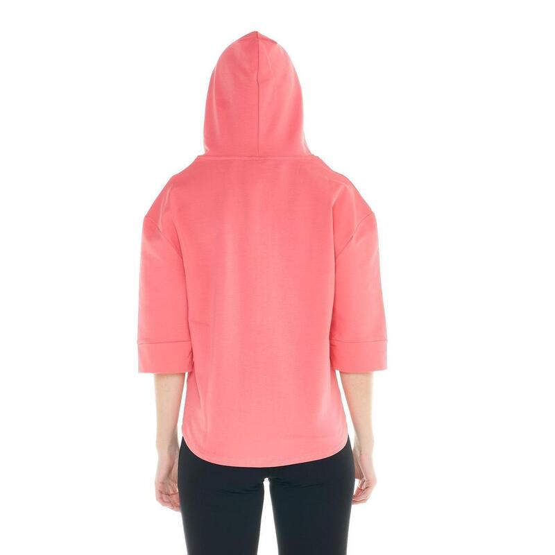 Hanorac de dama cu gluga si maneci 3/4 Leone 1947 Apparel Basic