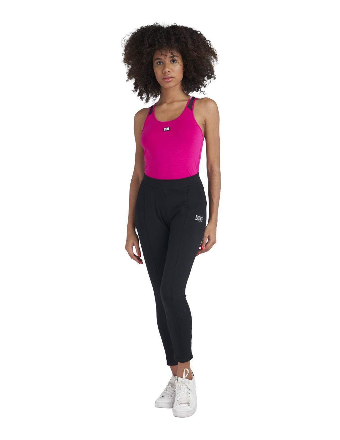 Pantalone donna dritto con piega in felpa Training 2/5