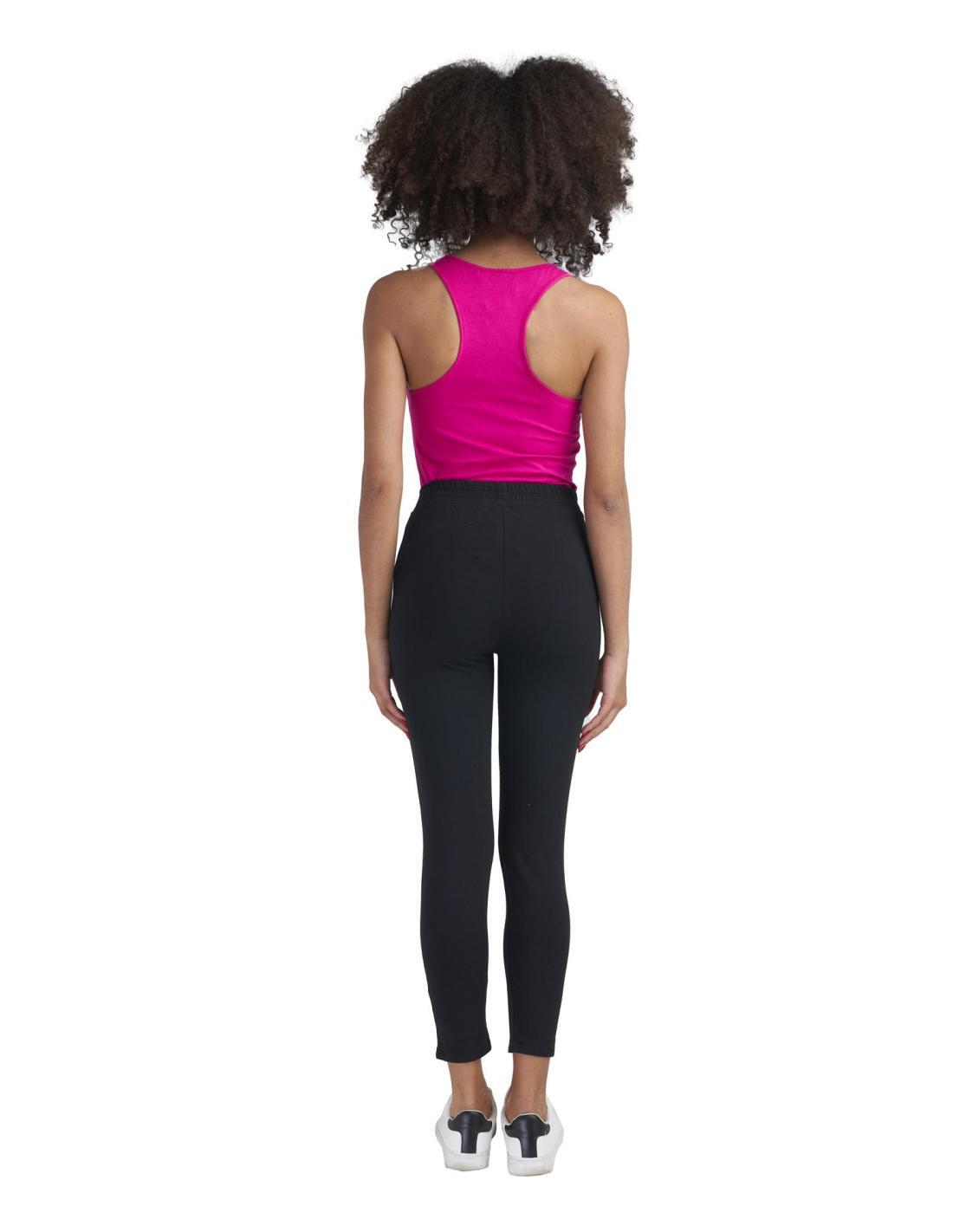 Pantalone donna dritto con piega in felpa Training 4/5