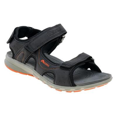 Heren merios sandalen (zwart/vlam oranje)