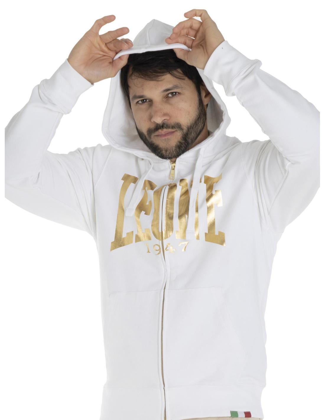 Felpa da uomo con cappuccio full zip Gold 5/6