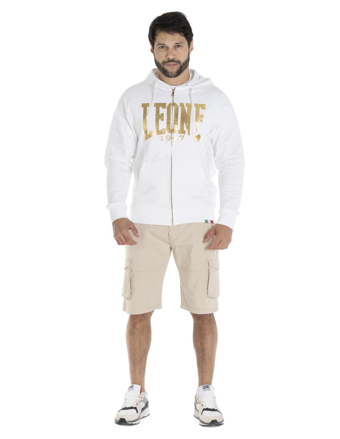 Felpa da uomo con cappuccio full zip Gold 2/6
