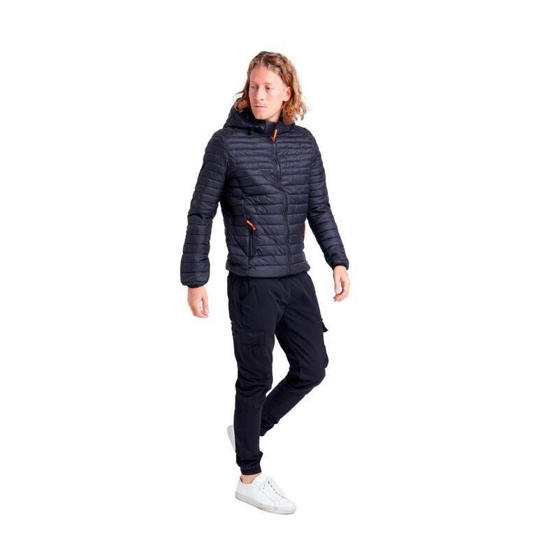 Veste homme avec capuche et zip Leone Basic