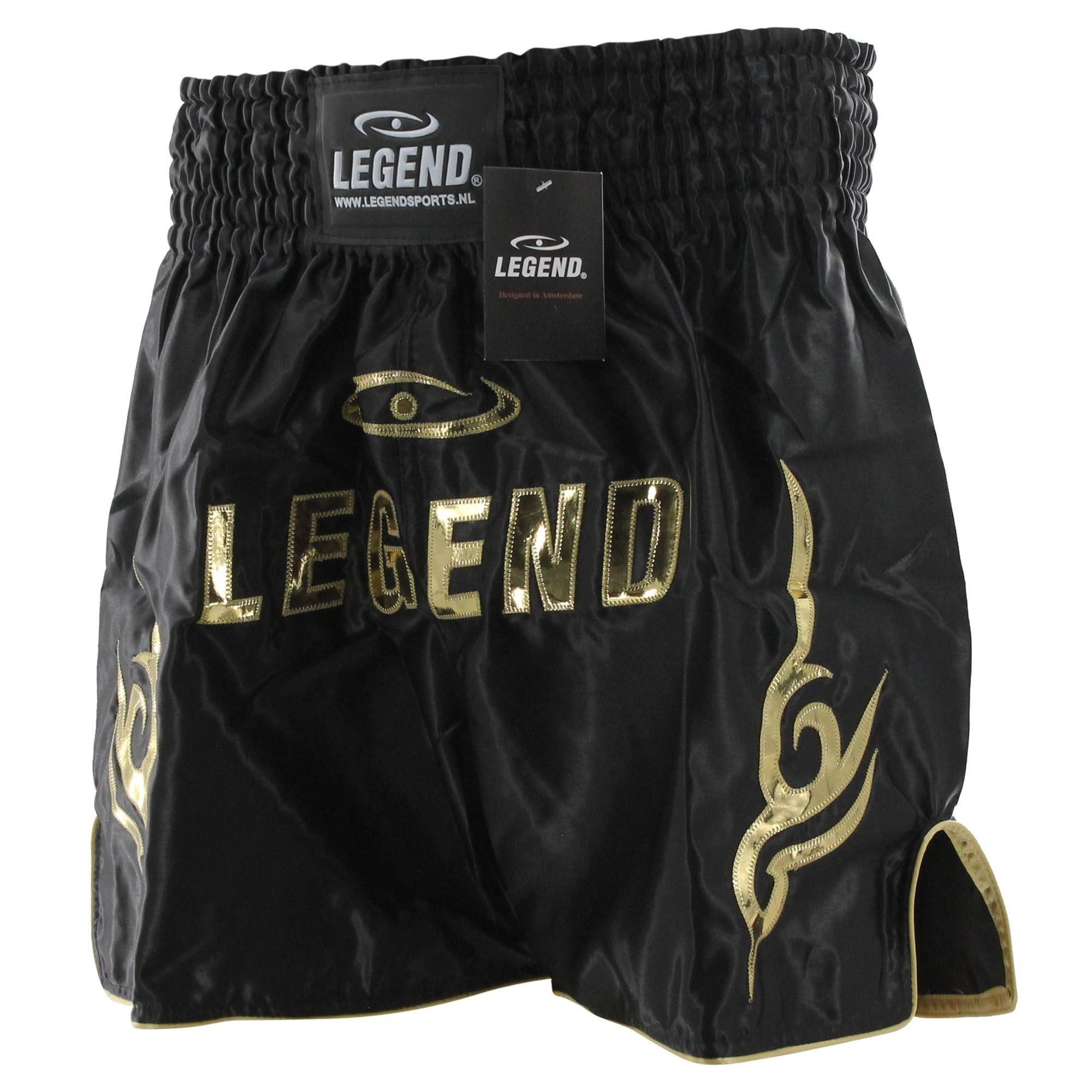 Kick Boxing Short Modèle Long Enfant/Adulte Or Satin 4/5