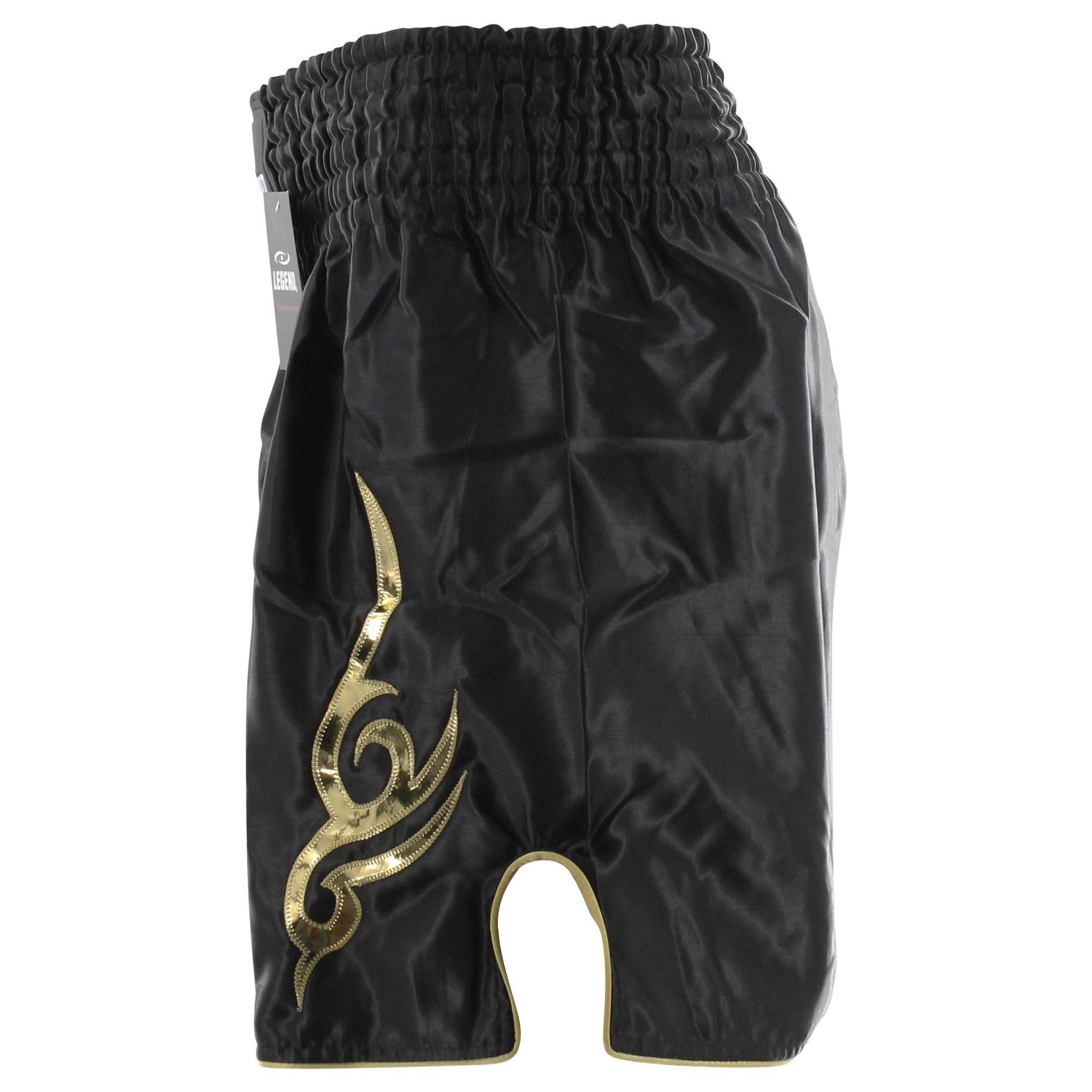 Kick Boxing Short Modèle Long Enfant/Adulte Or Satin 3/5