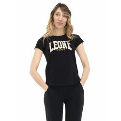 T-shirt femme logo or et argent