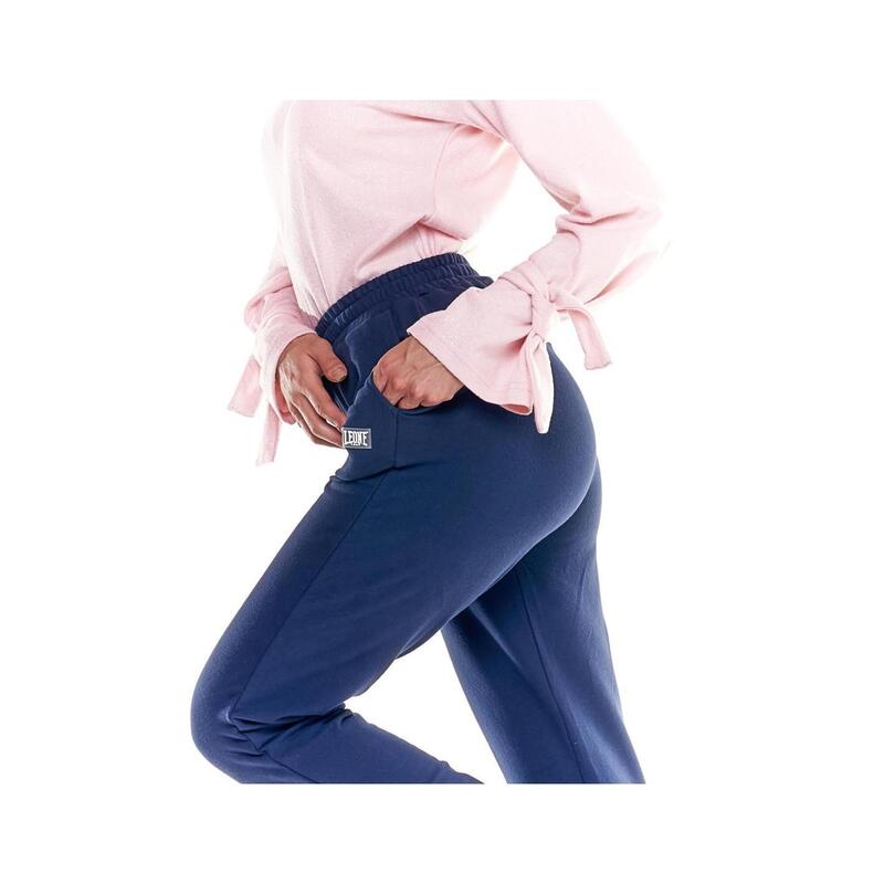 Pantaloni in felpa da donna con polsini Basic