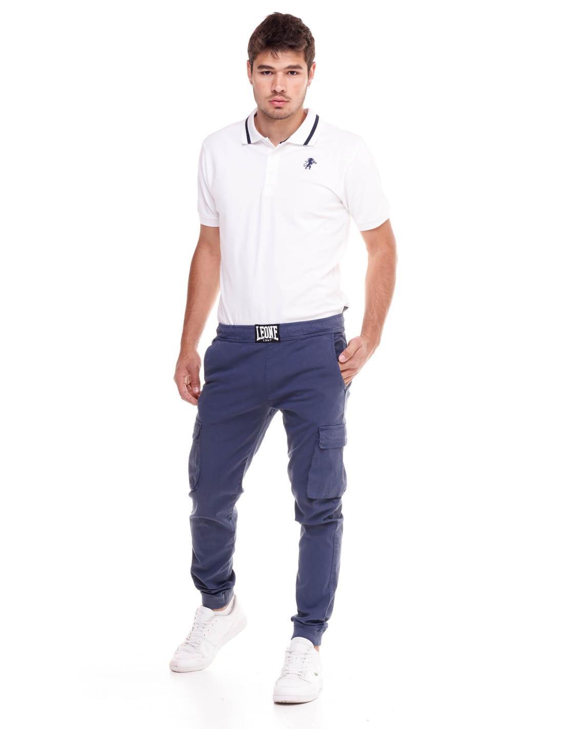 Pantalón cargo de hombre Minimal con puños elásticos 2/6