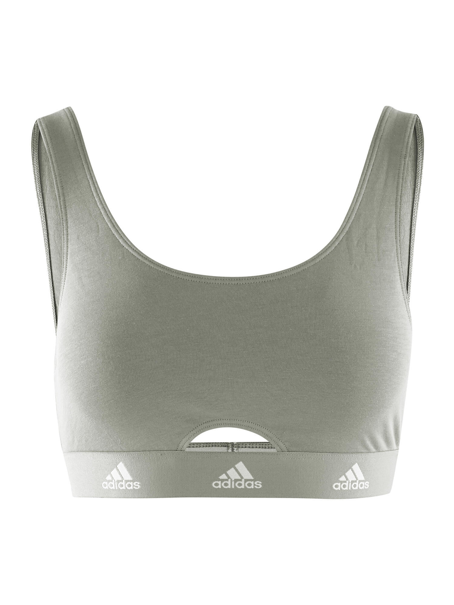 ADIDAS Bustier sportlich soft Damen - SCOOP BRALETTE grün