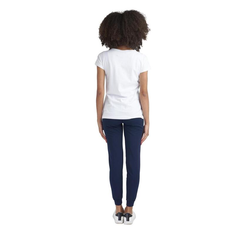 T-shirt Leone donna con maniche corte e logo grande Basic