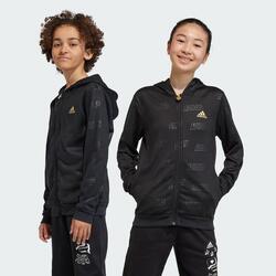 Veste à capuche entièrement zippée Brand Love Golden Enfants