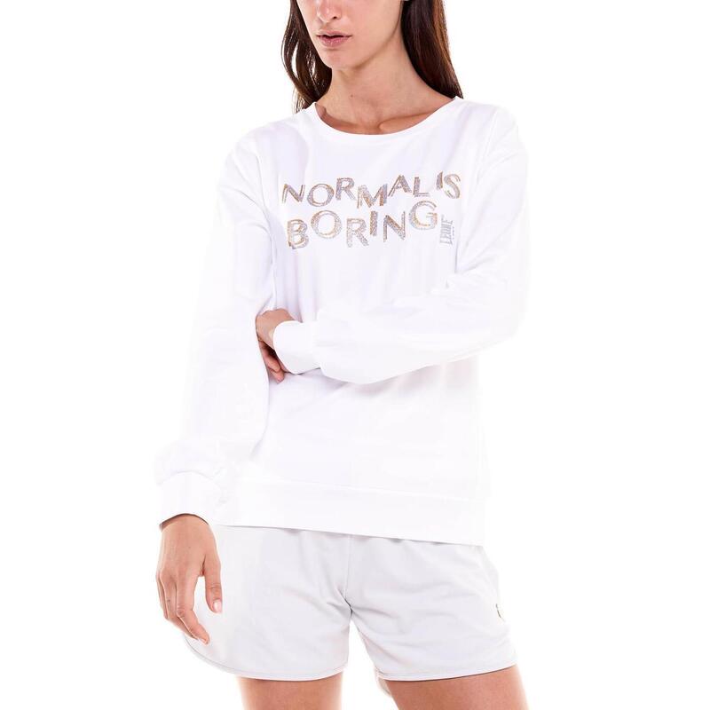 Sweatshirt pull-on met ronde hals voor dames Gold & Silver