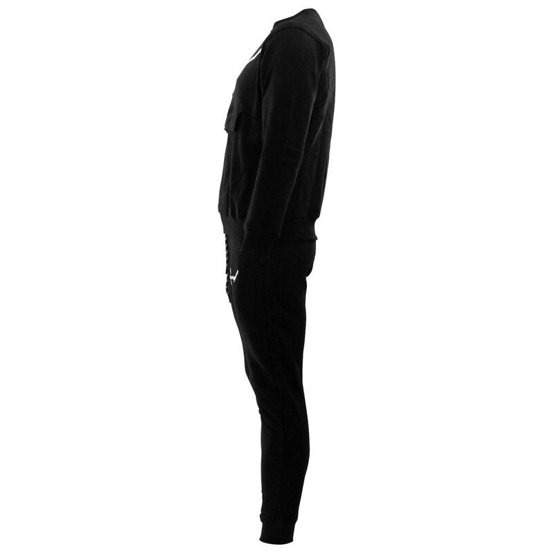 Joggingpak sweater Heren/Dames signature line zwart  - Copy Fitness en Hardlopen