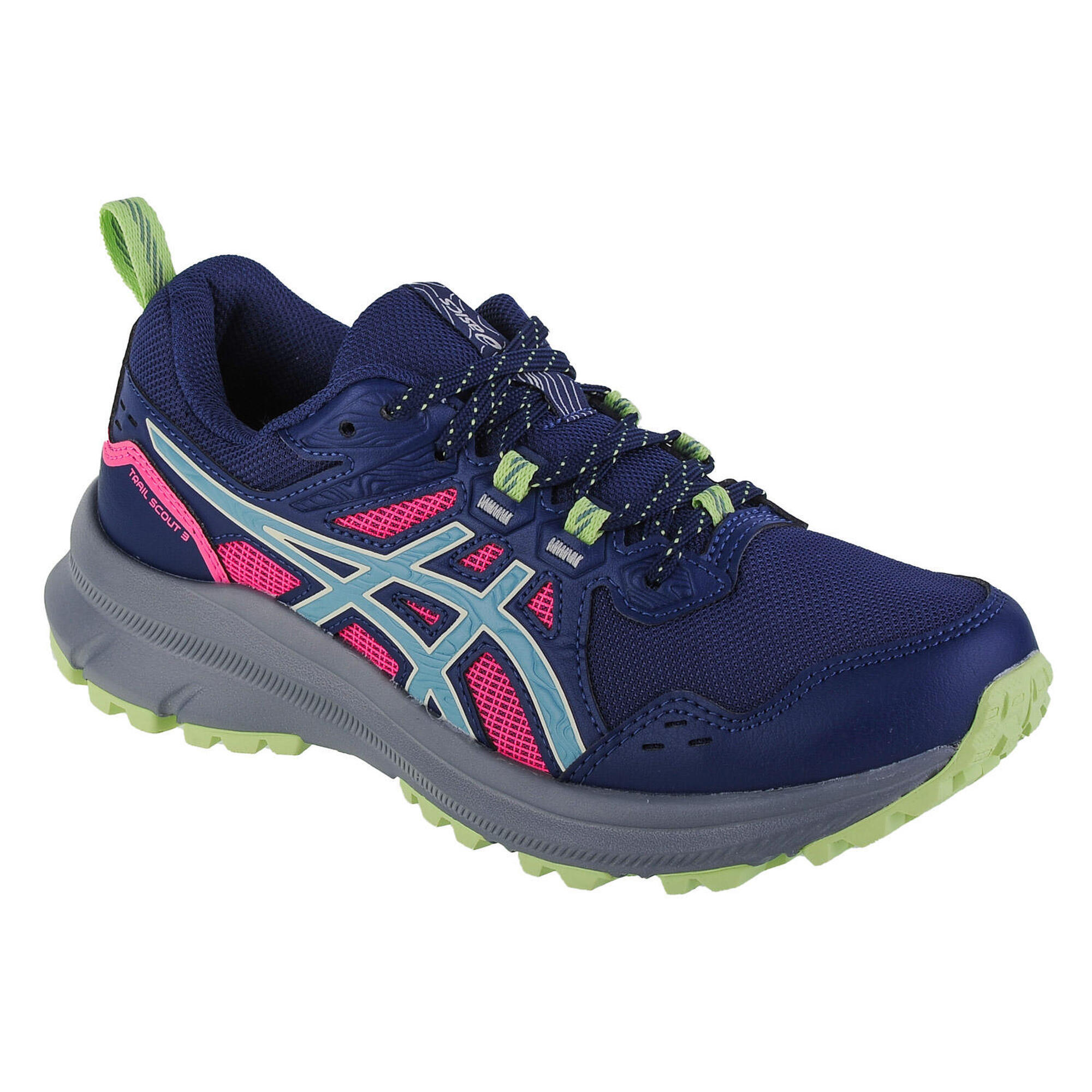 Asics - Chaussures De Running Pour Femmes Trail Scout 3 - Baskets - Bleu|rose|vert - 39 - Decathlon