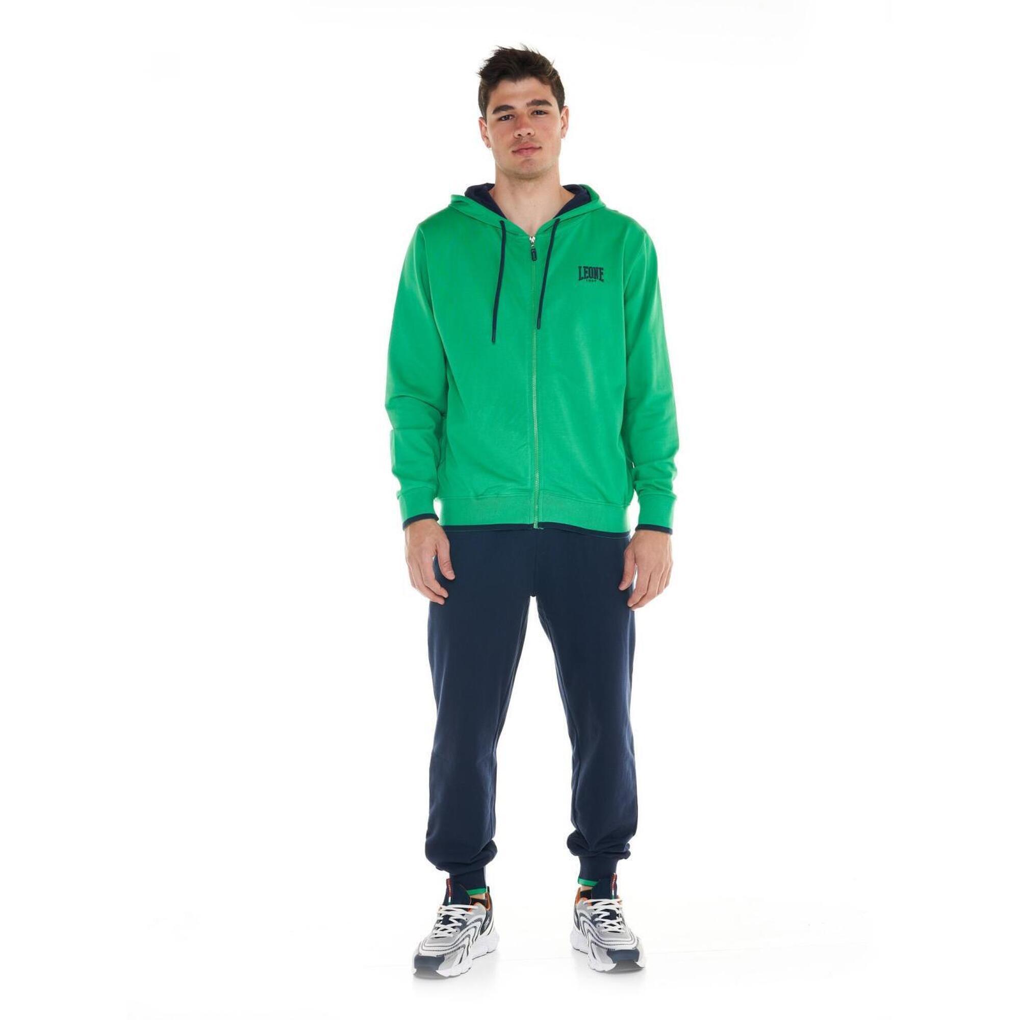 Sportowy dres męski Fluo z kapturem