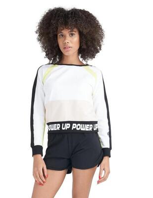 Neon damessweatshirt met ronde hals