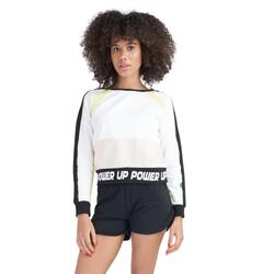 Sweat ras du cou femme fluo