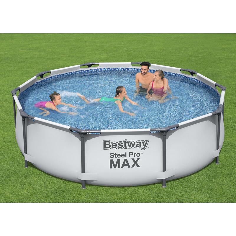 Piscine Bestway Steel Pro Max + pompe à filtre 305 cm