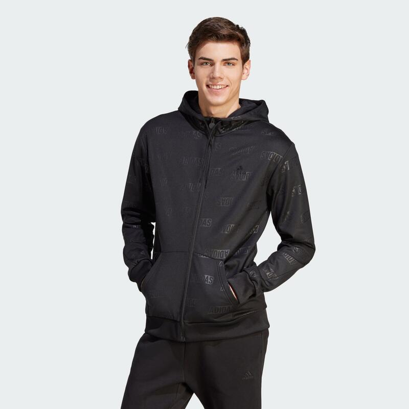 Veste de survêtement entièrement zippée polaire relief adidas