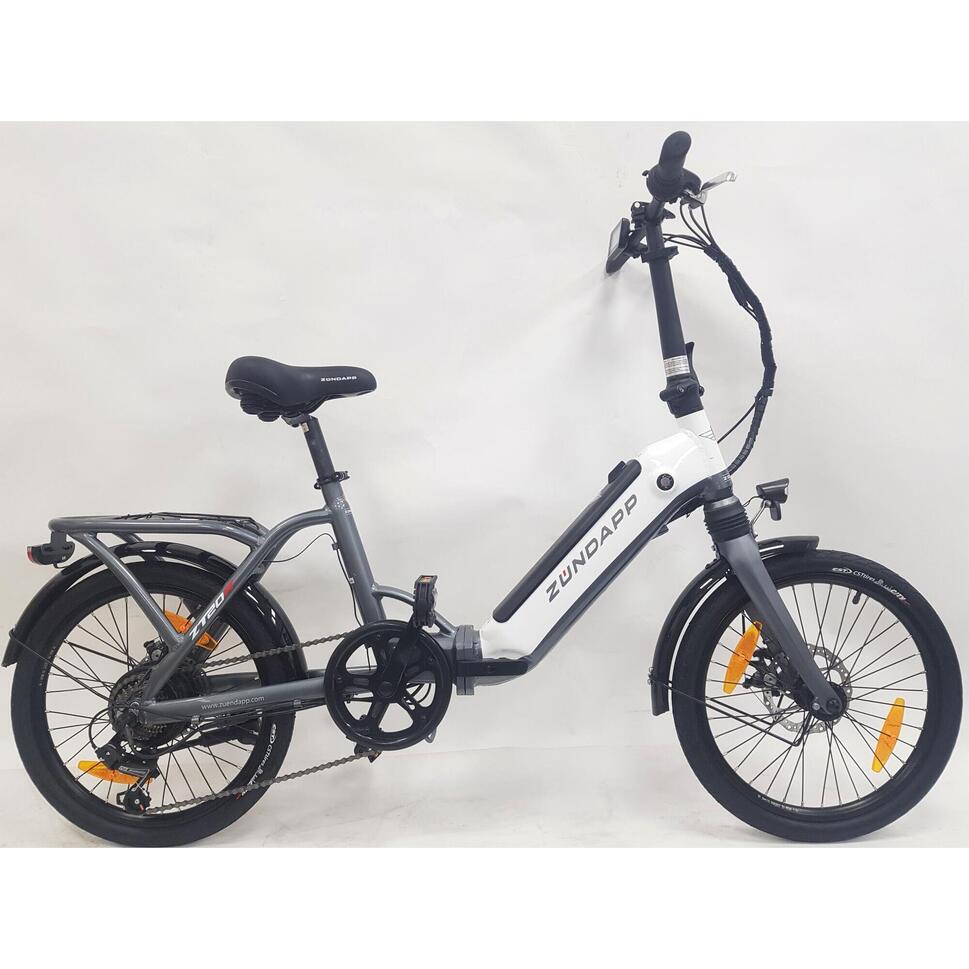 2ND LIFE Rower elektryczny składany Zundapp srebrny rama 14 cali