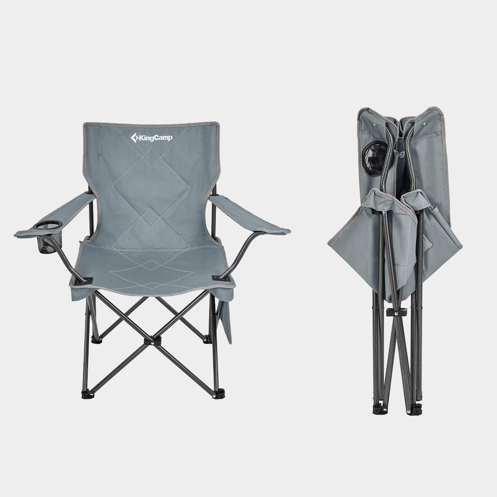 Sedia da Campeggio Tanger pieghevole XL spiaggia Acciaio leggero 120kg 3/7