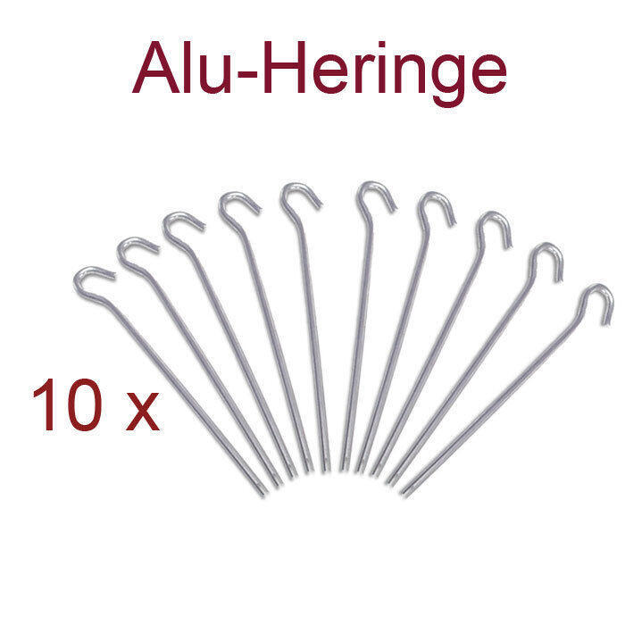 10 x Alu Heringe 18 cm Felsnagel Zelt Hering Erdnagel 5 mm Nägel 10 g leicht