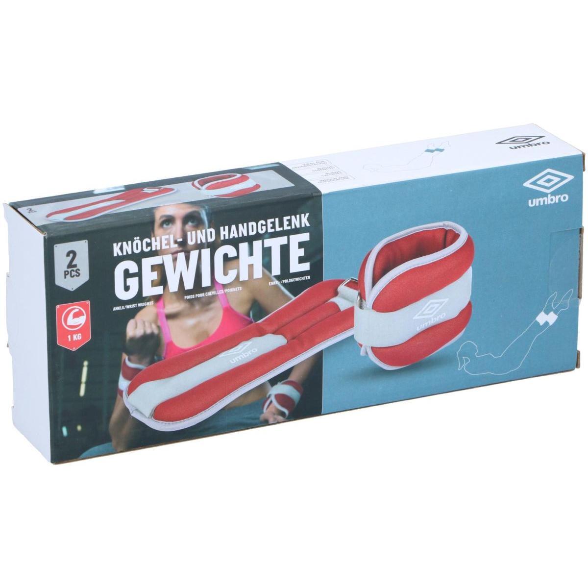 Obciążniki na kostki, nadgarstki Umbro 1kg 2 sztuki 6/7