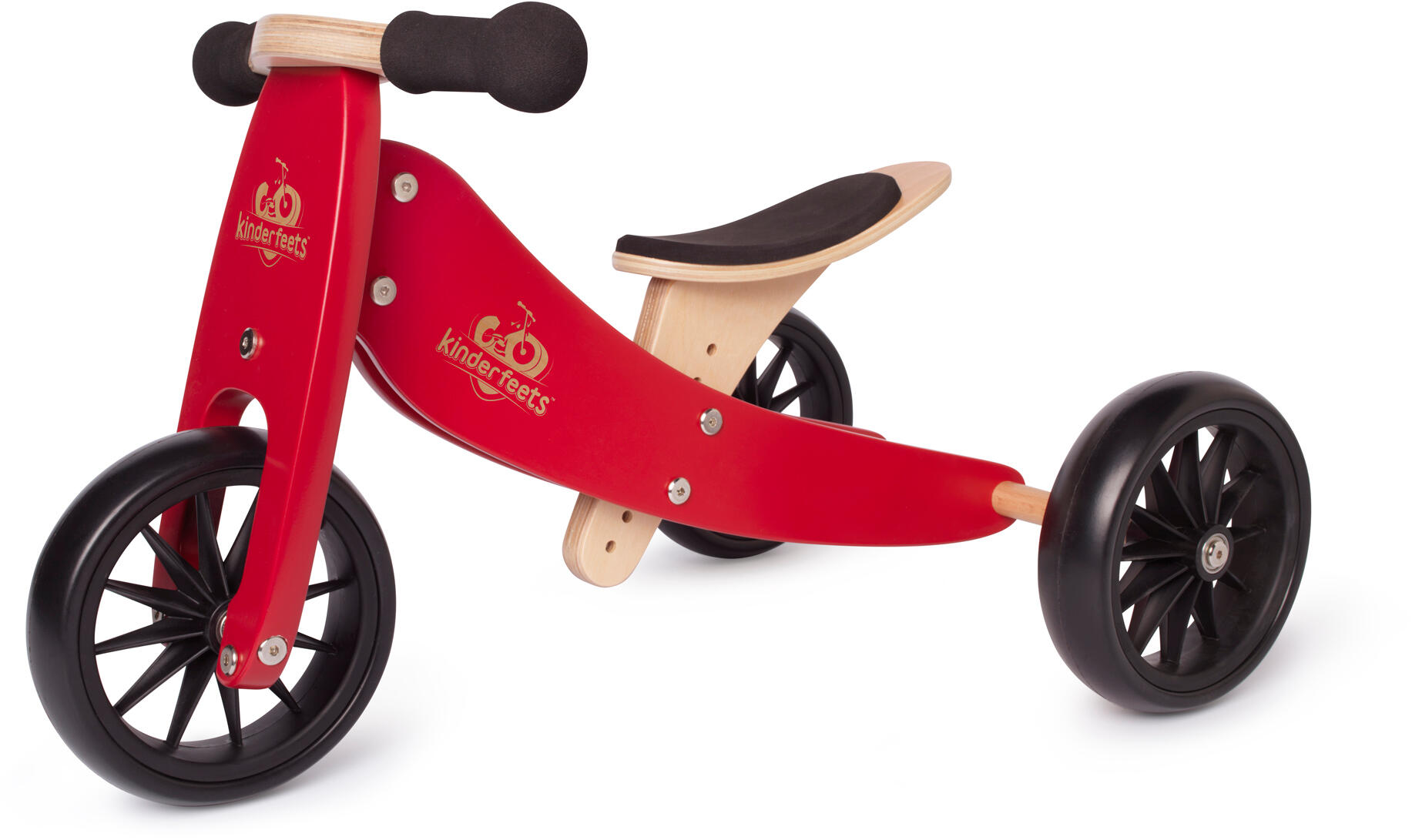 KINDERFEETS Kinderradsport Holzlaufrad  Tiny Tot  Cherry Red