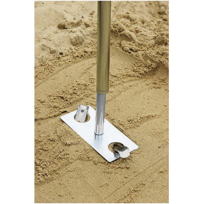 4er Set Sand Hering Platte für Windschutz Strand Bodenplatte Bodenanker