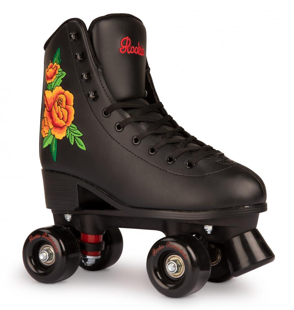 Rosa Quad Roller Skates - Black/Multi 4/5