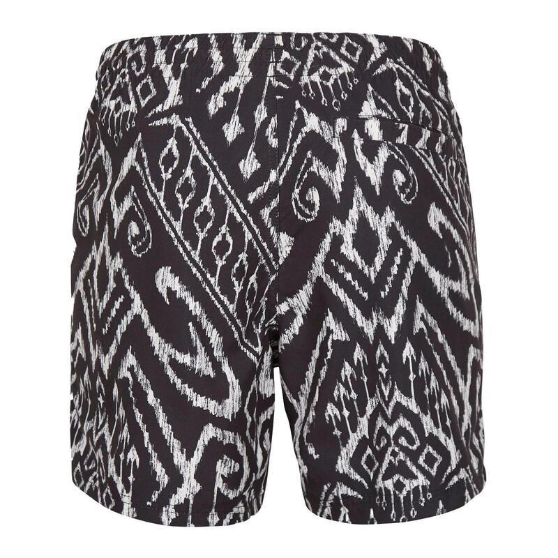 Cali Print 15'' Swim Shorts férfi fürdőnadrág - fekete