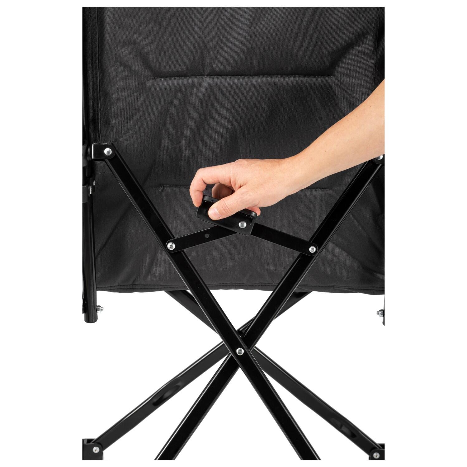 Brunner chaise pliante camping inclinable raptor recliner noir 6/7