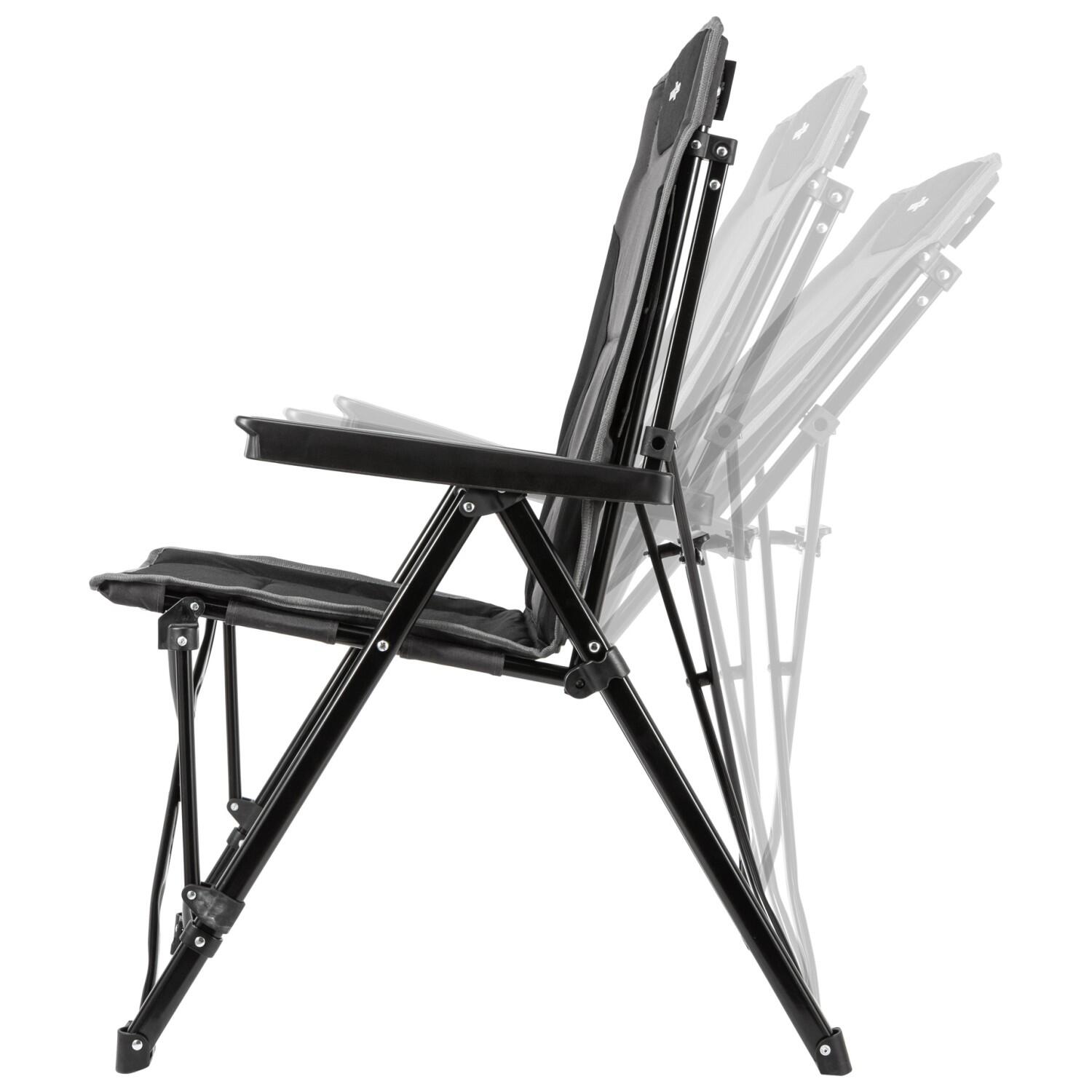 Brunner chaise pliante camping inclinable raptor recliner noir 7/7
