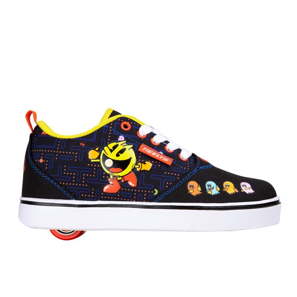Pro 20 Prints Pac-Man Black/Yellow/Red/Multi Kids Heely Shoe 2/3