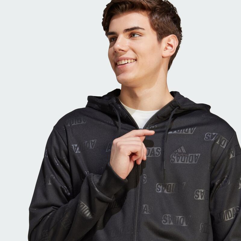 Veste de survêtement entièrement zippée polaire relief adidas
