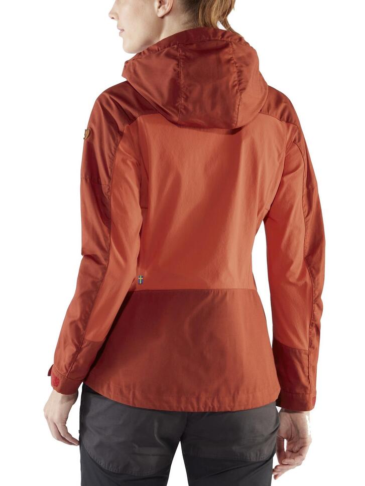Kurtka turystyczna Abisko Lite Trekking Jacket W - pomarańczowa