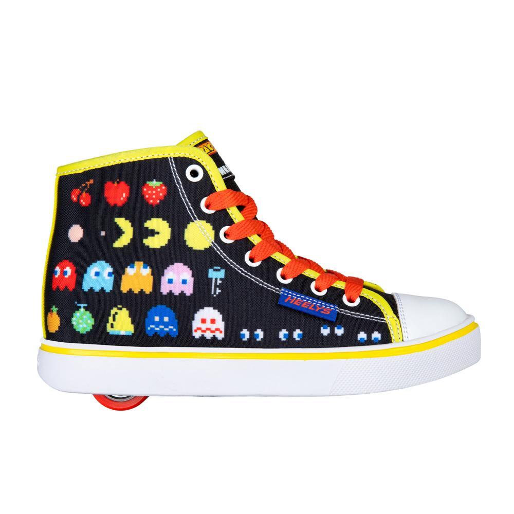 Hustle Pac-Man Black/Yellow/Red/Multi Kids Heely Shoe 2/3