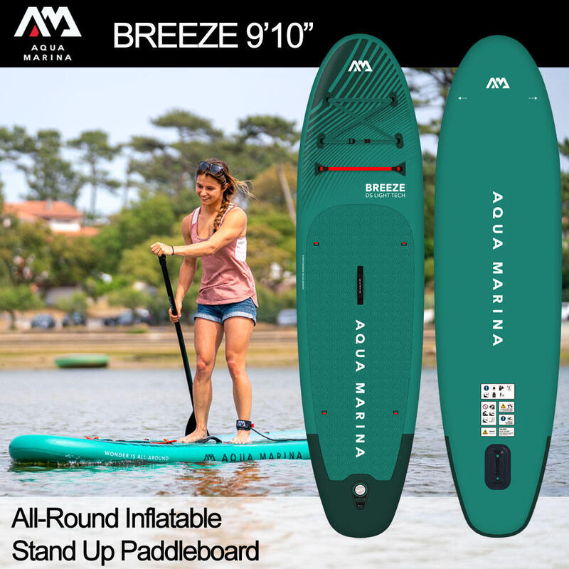 Nadmuchiwana Deska SUP Aqua Marina BREEZE 300 cm Zielona