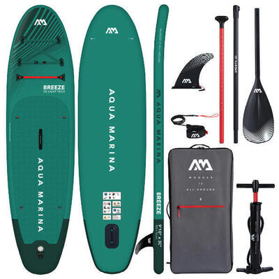 Planche de Stand Up Paddle Gonflable Aqua Marina BREEZE 300 cm Vert