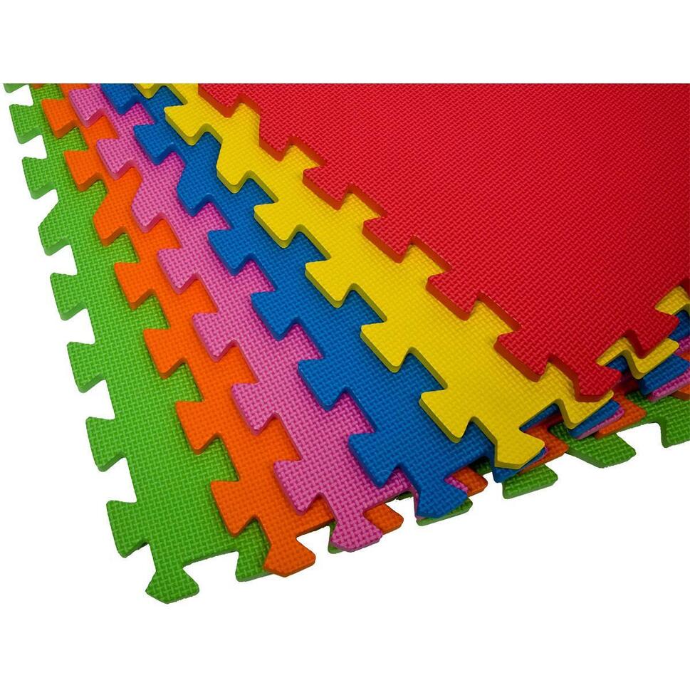 Mata do ćwiczeń Enero Puzzle 60x60x1 cm piankowe Eva 6szt
