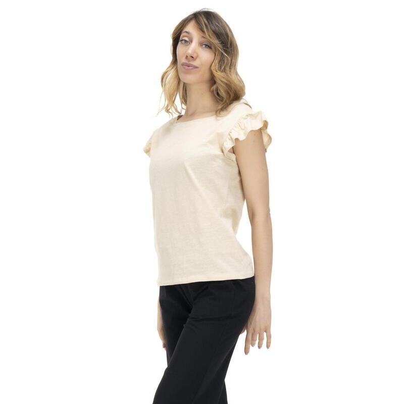 T-shirt femme Earth Tones froncé