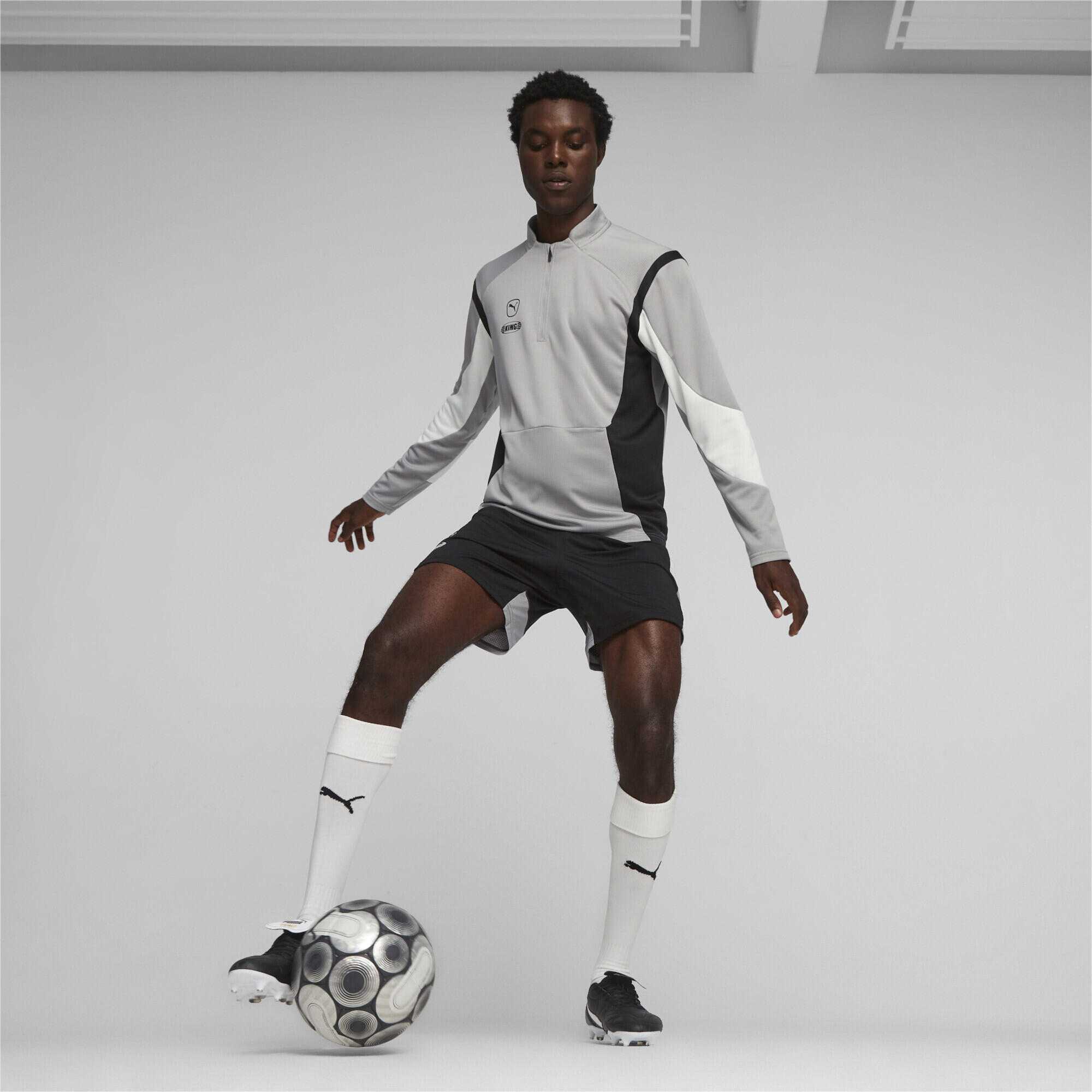 Scarpe da calcio KING TOP MxSG PUMA Black White Gold 3/7