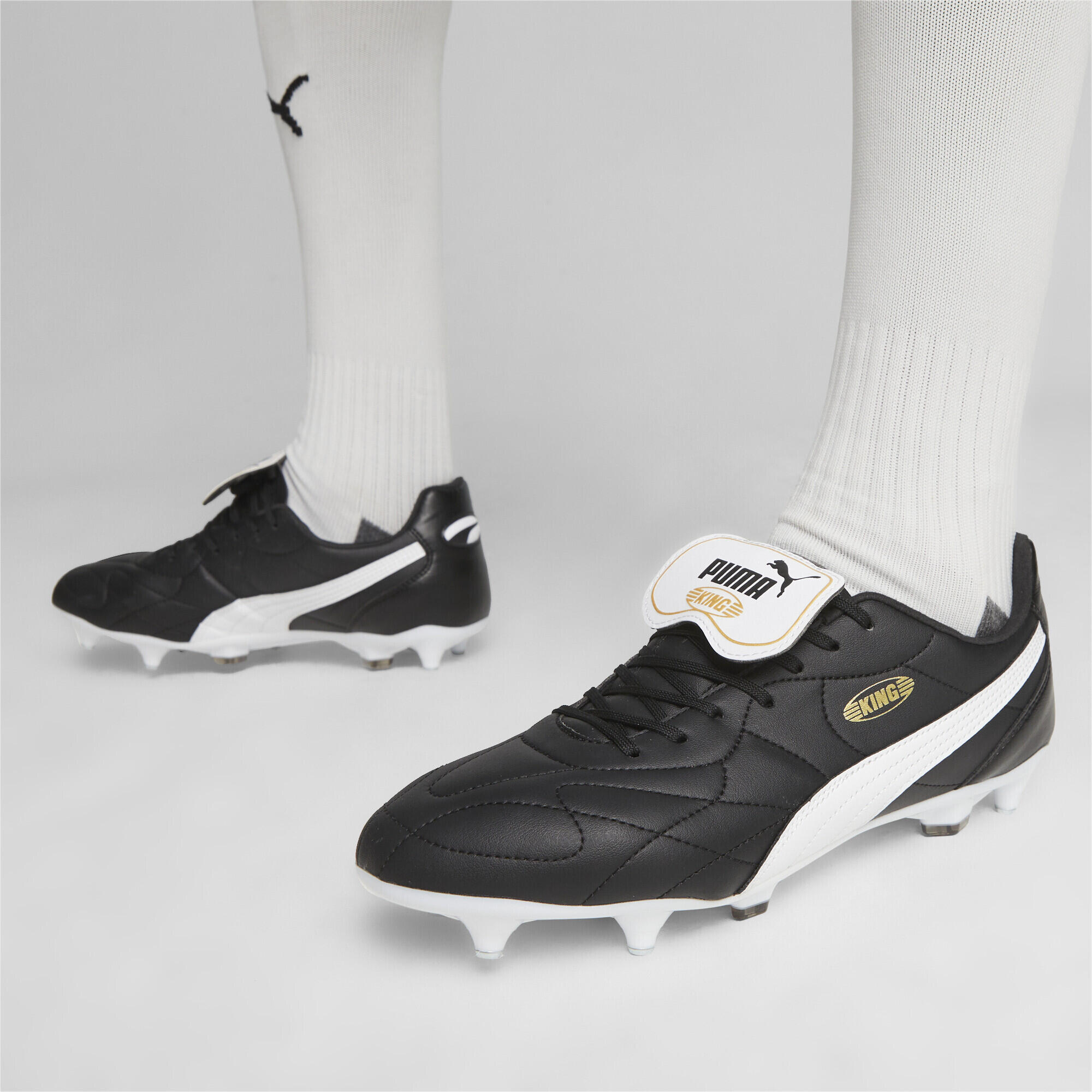 Scarpe da calcio KING TOP MxSG PUMA Black White Gold 2/7