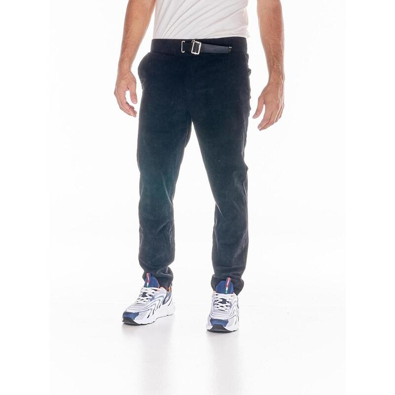Pantaloni uomo con costina elastica in velluto Neutrals
