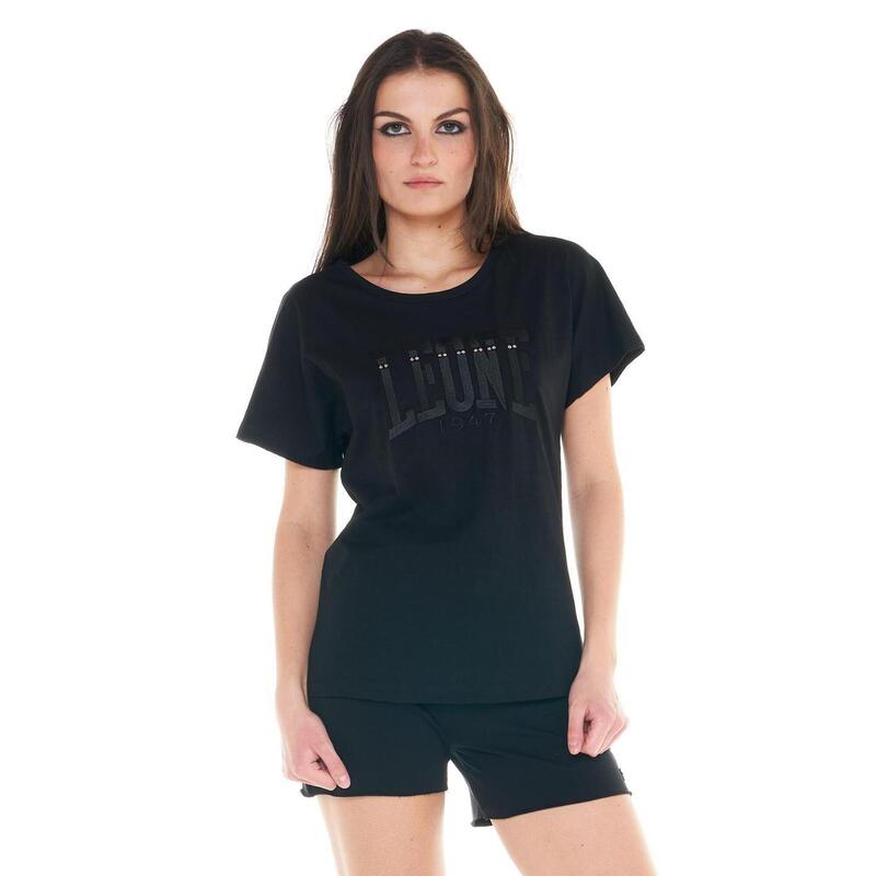 T-shirt femme à manches courtes Leone Crystal