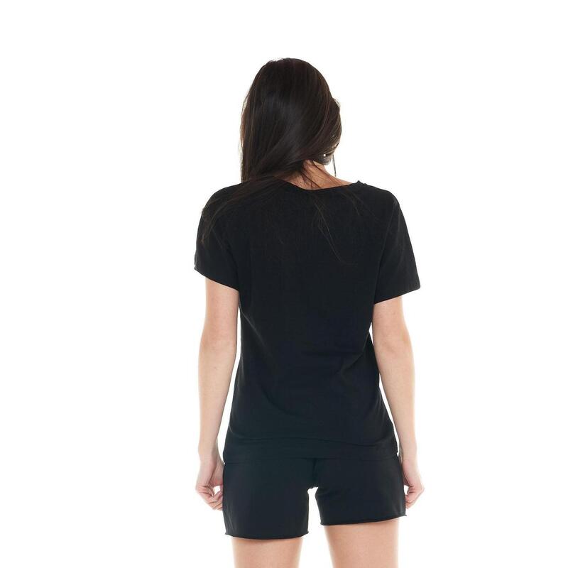 T-shirt femme à manches courtes Leone Crystal