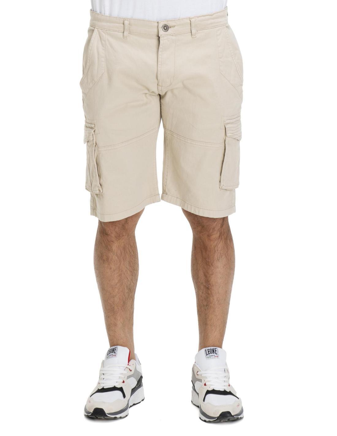 Pantaloncini Cargo Da Uomo Da Combattimento In Twill Di Cotone, Vestibilità Comoda, Con Coulisse Elastica In Vita, Pantaloncini Chino Con Tasche Multiple, Abbigliamento Da Lavoro Estivo Casual, Cachi - Foto 12