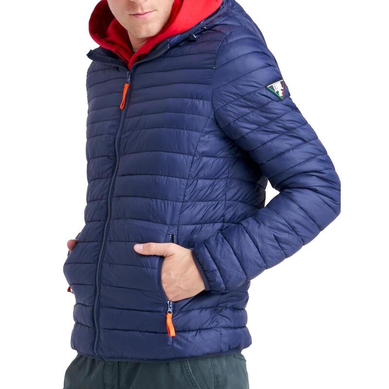 Veste homme avec capuche et zip Leone Basic