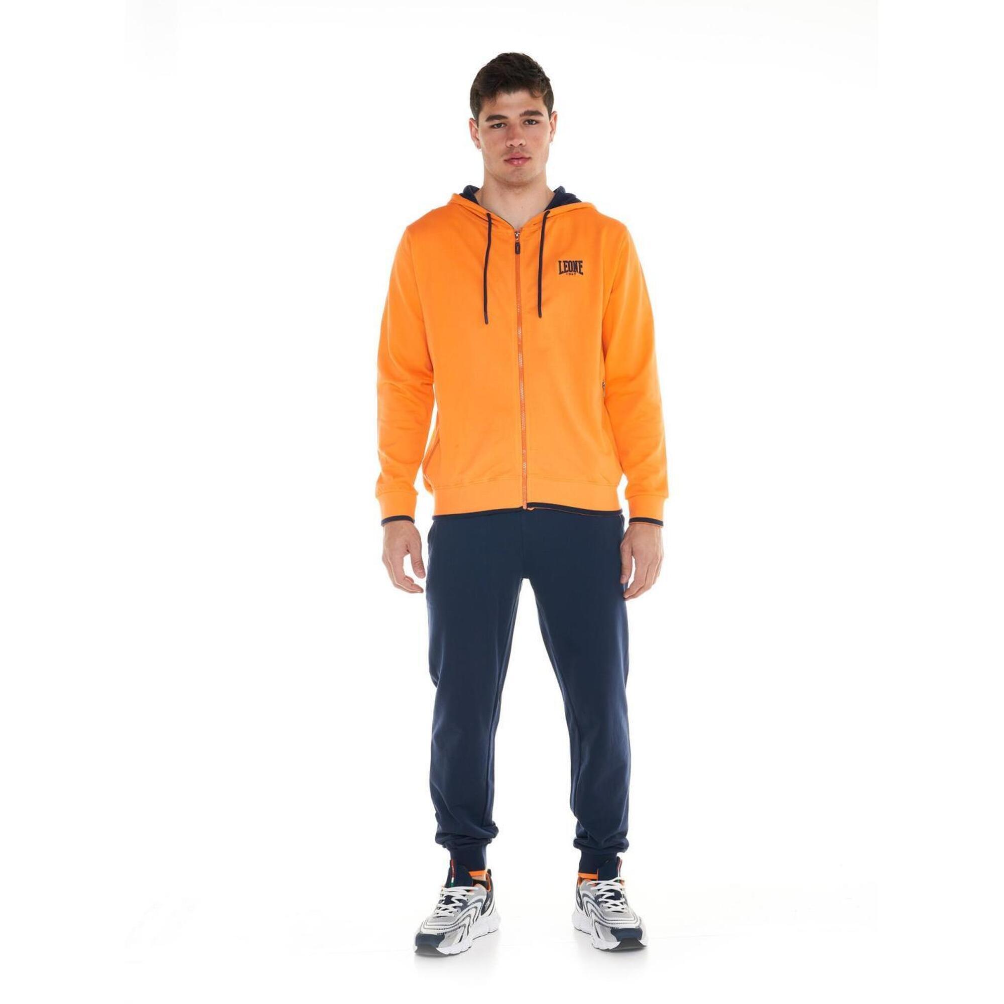 Sportowy dres męski Fluo z kapturem
