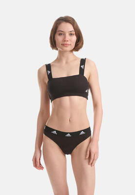 Bustier sportlich soft Damen - Bandeau schwarz